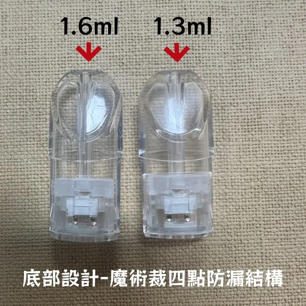 SP2S 空殼 | 一代通用空倉 · 1.3ml容量 · 白底陶瓷芯 · 可發光 | 底部註油